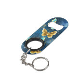 Gouden vlinders mini flessenopener (Achterkant Gekanteld)