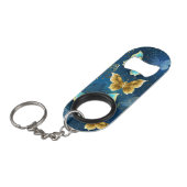 Gouden vlinders mini flessenopener (Voorkant Gekanteld)