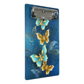 Gouden vlinders mini klembord (Schuin)
