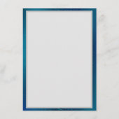 Gouden Vlinders op een Blauwe Achtergrond Advieskaart (Achterkant)