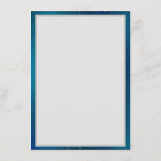 Gouden Vlinders op een Blauwe Achtergrond Advieskaart (Achterkant)