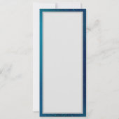 Gouden Vlinders op een Blauwe Achtergrond Kaart (Achterkant)