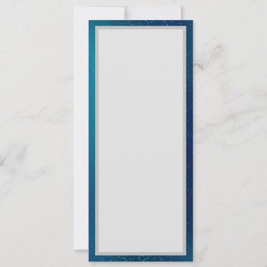 Gouden Vlinders op een Blauwe Achtergrond Kaart (Achterkant)