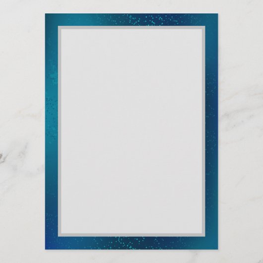 Gouden Vlinders op een Blauwe Achtergrond Menu (Achterkant)