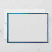 Gouden Vlinders op een Blauwe Achtergrond Notitiekaartje (Achterkant)