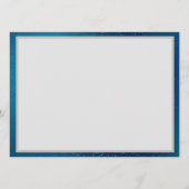 Gouden vlinders op een blauwe achtergrond programmakaart (Achterkant)