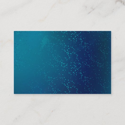 Gouden Vlinders op een Blauwe Achtergrond Visitekaartje (Achterkant)