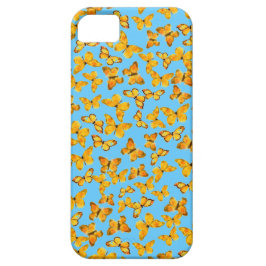  gouden vlinders op Sky Blue iPhone 11 Hoesje