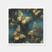 Gouden Vlinders Papieren servetten (Voorkant)