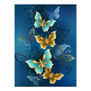 Gouden vlinders perfect poster