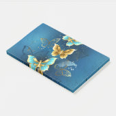 Gouden vlinders post-it® notes (Schuin)