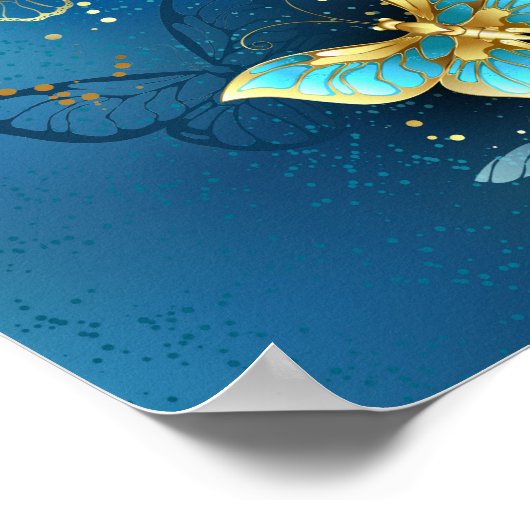 Gouden vlinders poster (Hoek)