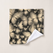 Gouden Vlinders Print Bad Handdoek (Wasdoekje)
