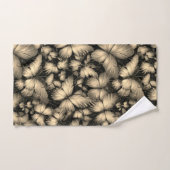 Gouden Vlinders Print Bad Handdoek (Handdoek)