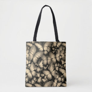 Gouden Vlinders Print Tote Bag