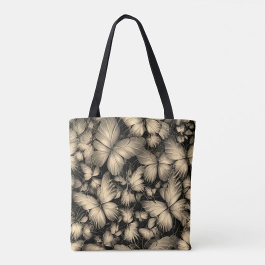Gouden Vlinders Print Tote Bag (Achterkant)