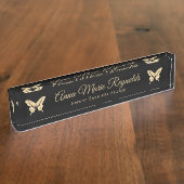 Gouden Vlinders Professioneel Naambordje (Zijkant)