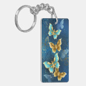 Gouden vlinders sleutelhanger (Voorkant Links)
