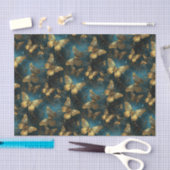 Gouden vlinders tissuepapier (Craft)