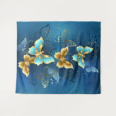 Gouden vlinders wandkleed (Voorkant (horizontaal))