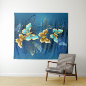 Gouden vlinders wandkleed (In Situ (horizontaal))