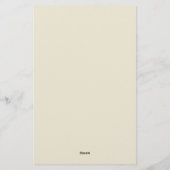 gouden vlinderstang briefpapier (Achterkant)