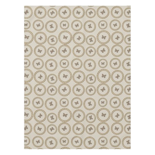  gouden vlindertafelkleed tafelkleed (Voorkant)