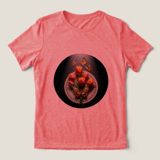Gouden Vlindertulp T-shirt 🌷🦋 (Design voorkant)