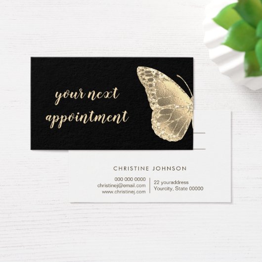 gouden vlindervalskaart visitekaartje (Bureau)