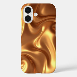 Gouden vloeibare iPhone 16 hoes
