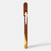 Gouden vloeibare iPhone 16 hoes (Achterkant / Links)
