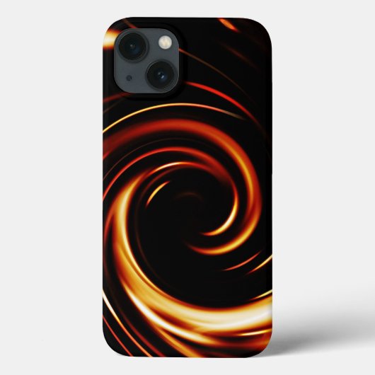 Gouden Vloeibare Spiraal Case-Mate iPhone Case (Achterkant)