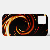 Gouden Vloeibare Spiraal Case-Mate iPhone Case (Achterkant (horizontaal))
