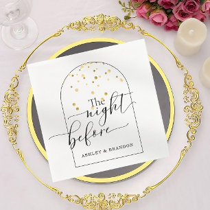 Gouden vlokken Minimaal script de avond voor Servet