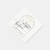 Gouden vlokken Minimaal script De nacht ervoor Servet (Hoek)