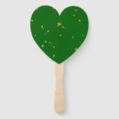 Gouden vlokken op Smaragdgroen Handwaaier (Voorkant)