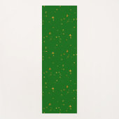 Gouden vlokken op Smaragdgroen Yogamat (Voorkant)