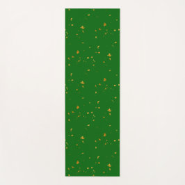 Gouden vlokken op Smaragdgroen Yogamat