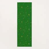 Gouden vlokken op Smaragdgroen Yogamat (Achterkant)