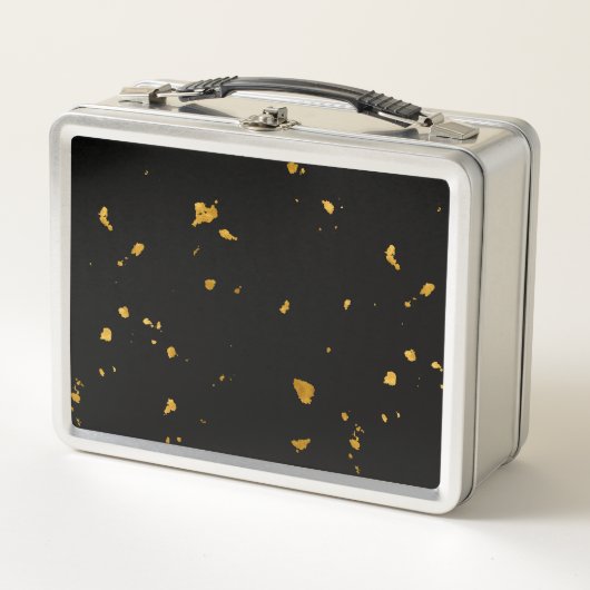 Gouden vlokken zwart (Voorkant)