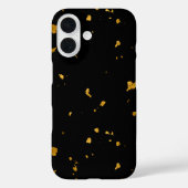 Gouden vlokken zwart Case-Mate iPhone case (Achterkant)