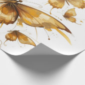 Gouden vlucht cadeaupapier (Hoek)