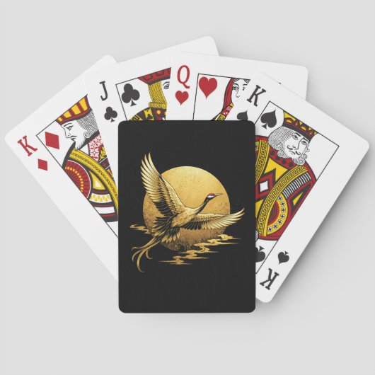 Gouden vlucht pokerkaarten (Achterkant)