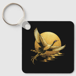 Gouden vlucht sleutelhanger