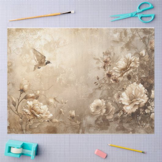 Gouden vlucht tissuepapier (Craft)