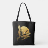 Gouden vlucht tote bag (Achterkant)