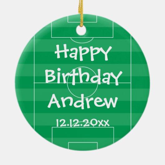  gouden voetbal - ornament (Achterkant)