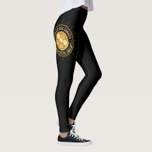 Gouden voetbalembleem 2026 Mexico VS Canada Leggings