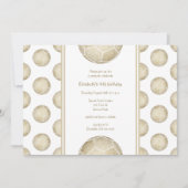 gouden voetballen patroonpartij kaart (Voorkant)