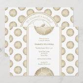 gouden voetballen patroonpartij kaart (Voorkant / Achterkant)